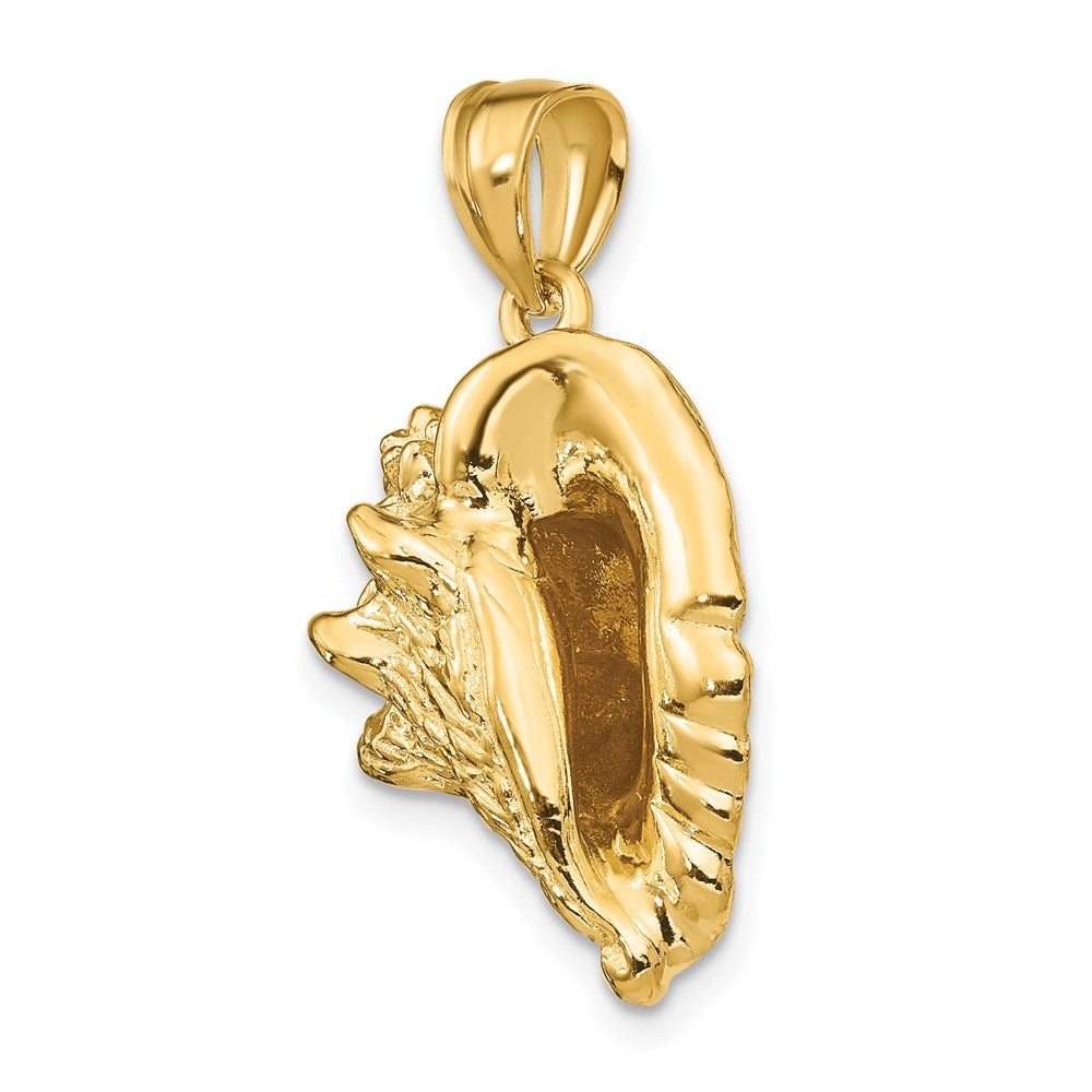Gold Polished Sea Shell Pendants