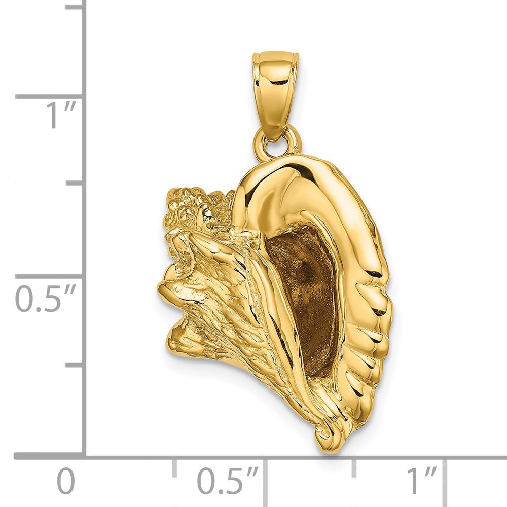 Gold Polished Sea Shell Pendants