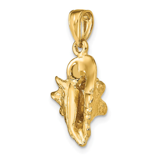 Gold Polished Sea Shell Pendants