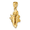 Gold Polished Sea Shell Pendants
