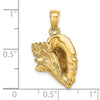 Gold Polished Sea Shell Pendants