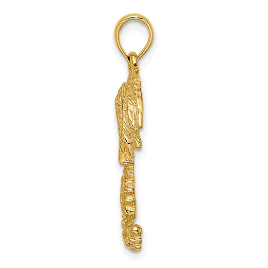 Gold Polished Palm Tree Pendants