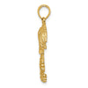 Gold Polished Palm Tree Pendants