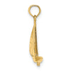 Gold Polished Sailboat Pendant