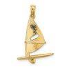 Gold Polished Sailboat Pendant