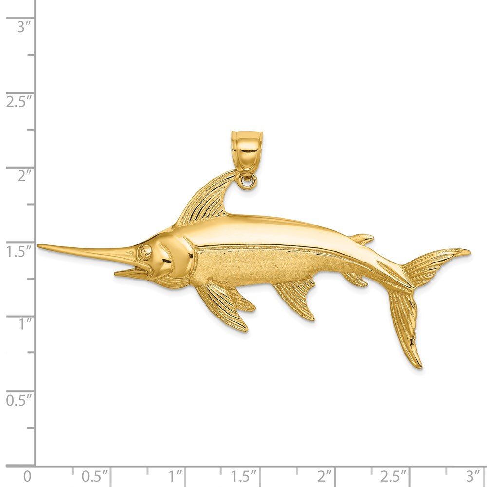 Gold Polished Fish Pendants