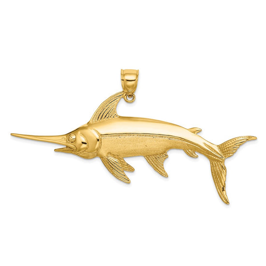 Gold Polished Fish Pendants