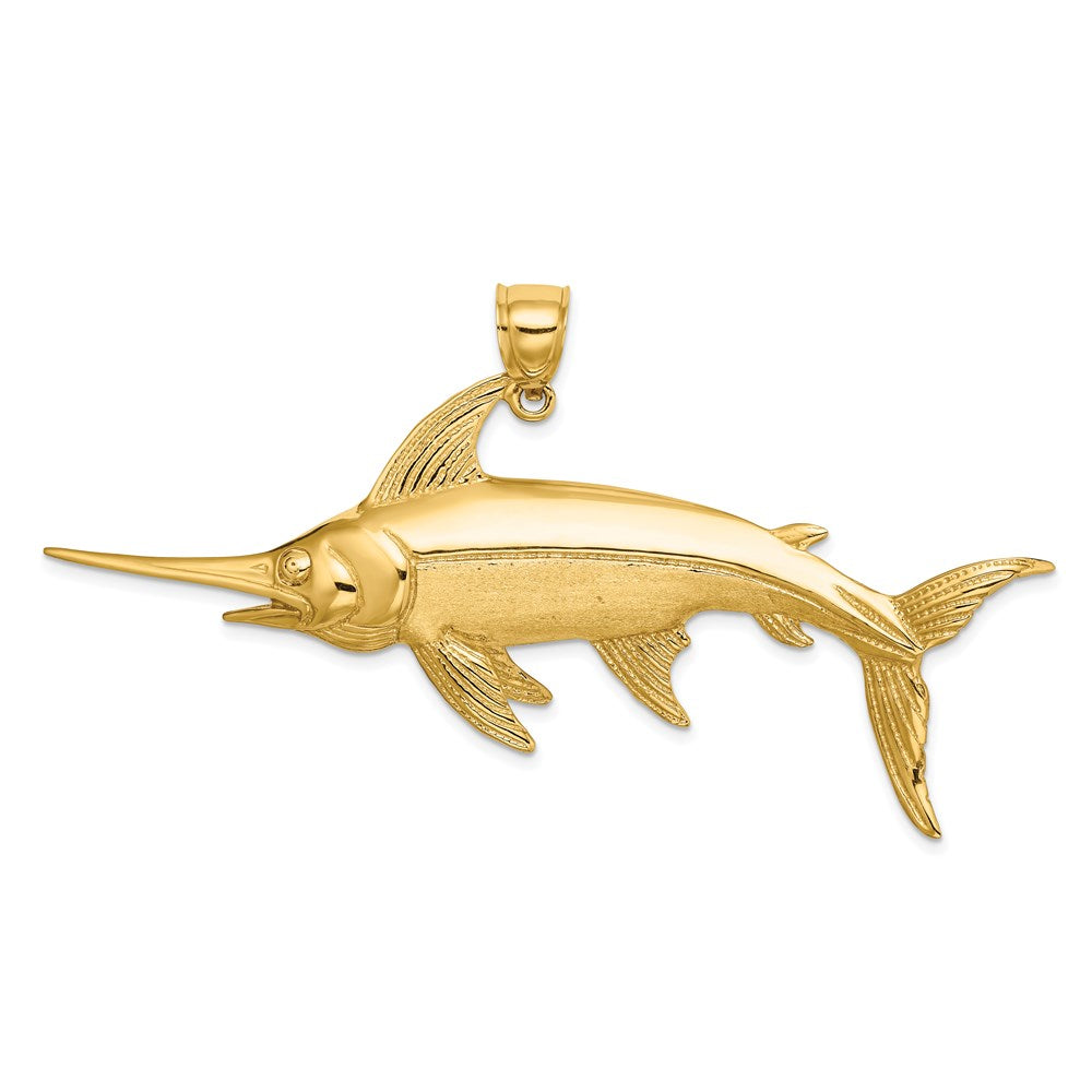 Gold Polished Fish Pendants