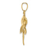 Gold Polished Fish Pendants