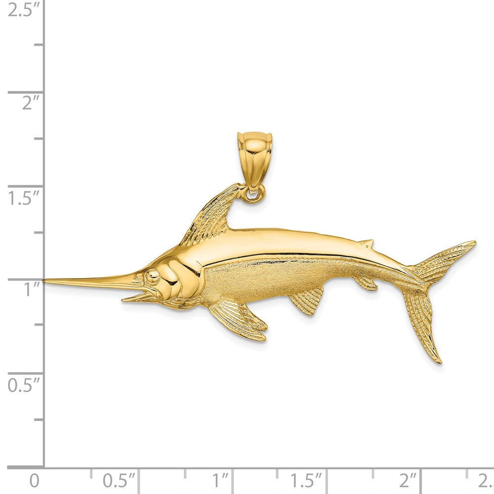 Gold Polished Fish Pendants