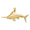 Gold Polished Fish Pendants