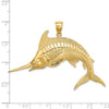 Gold Polished Fish Pendants
