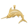 Gold Polished Fish Pendants