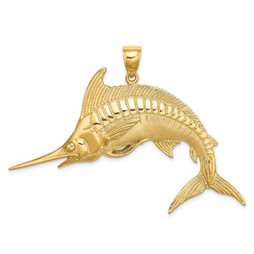 Gold Polished Fish Pendants