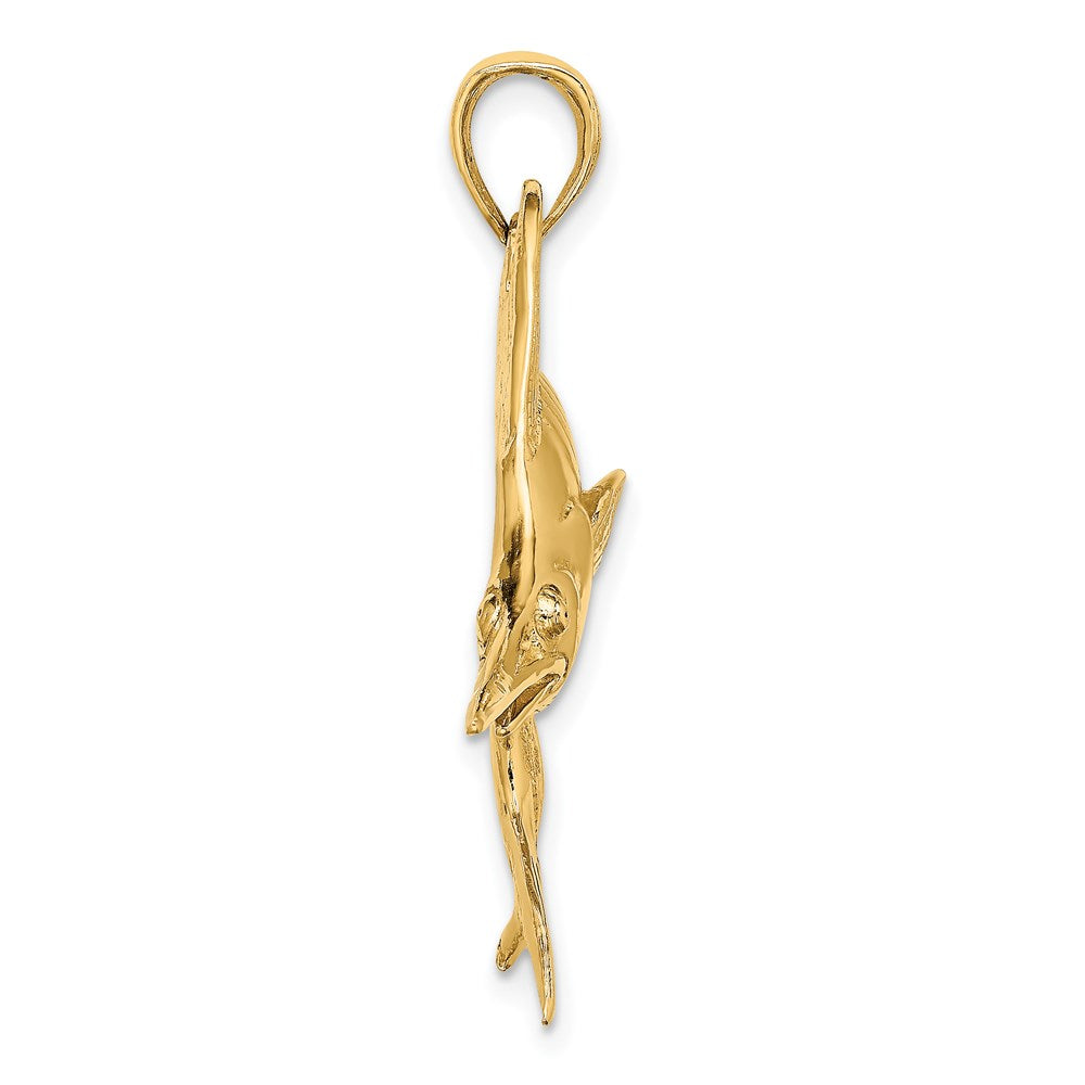 Gold Polished Fish Pendants