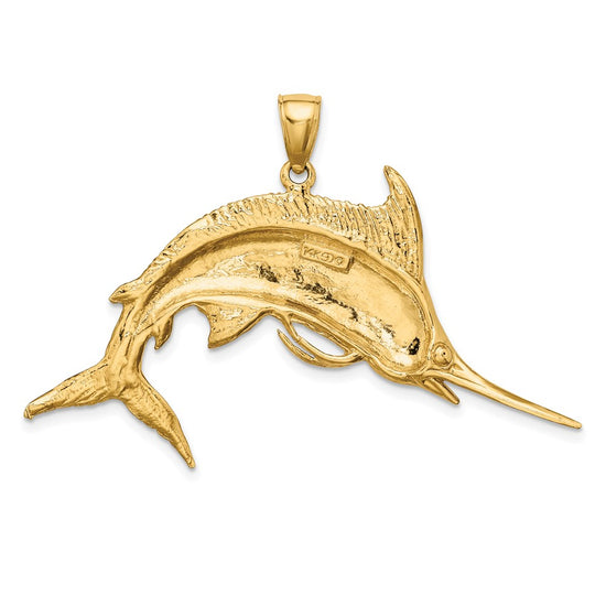 Gold Polished Fish Pendants