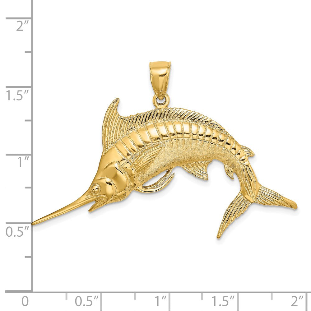 Gold Polished Fish Pendants