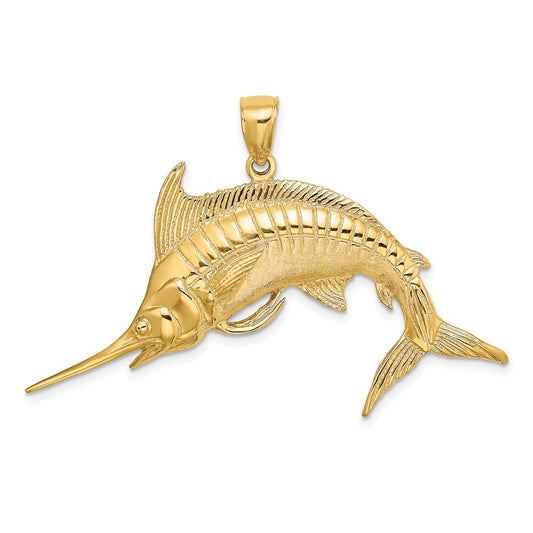 Gold Polished Fish Pendants