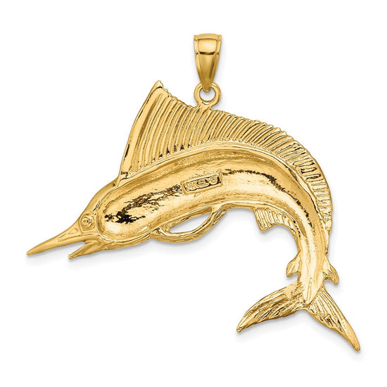 Gold Polished Fish Pendants