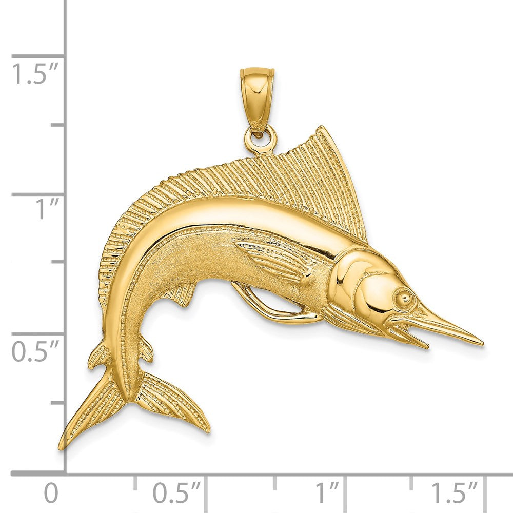Gold Polished Fish Pendants