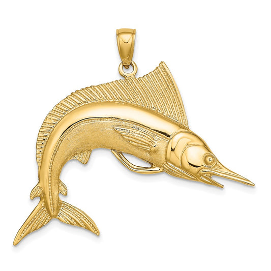 Gold Polished Fish Pendants