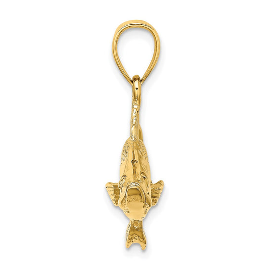 Gold Polished Fish Pendants