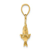 Gold Polished Fish Pendants