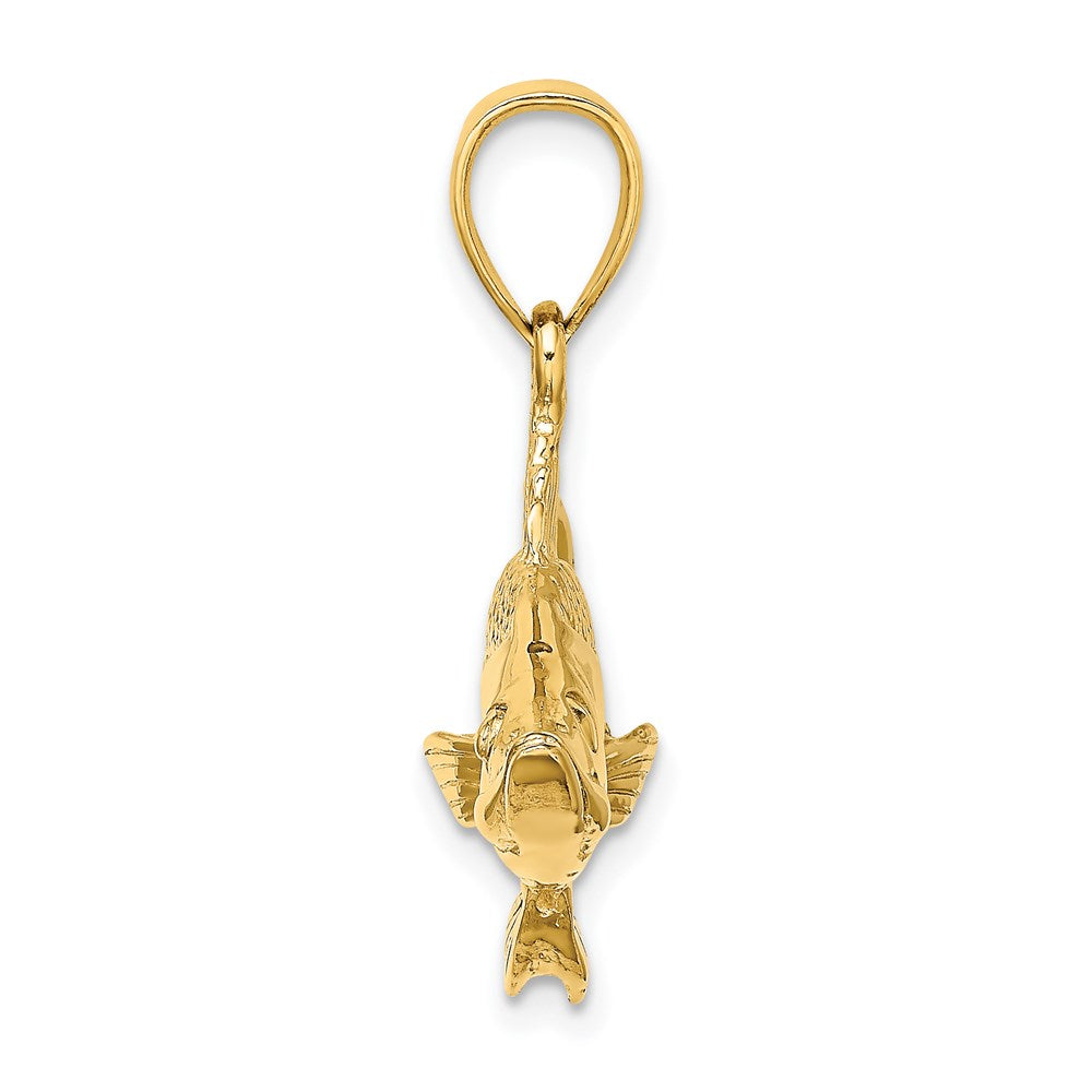 Gold Polished Fish Pendants