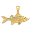 Gold Polished Fish Pendants