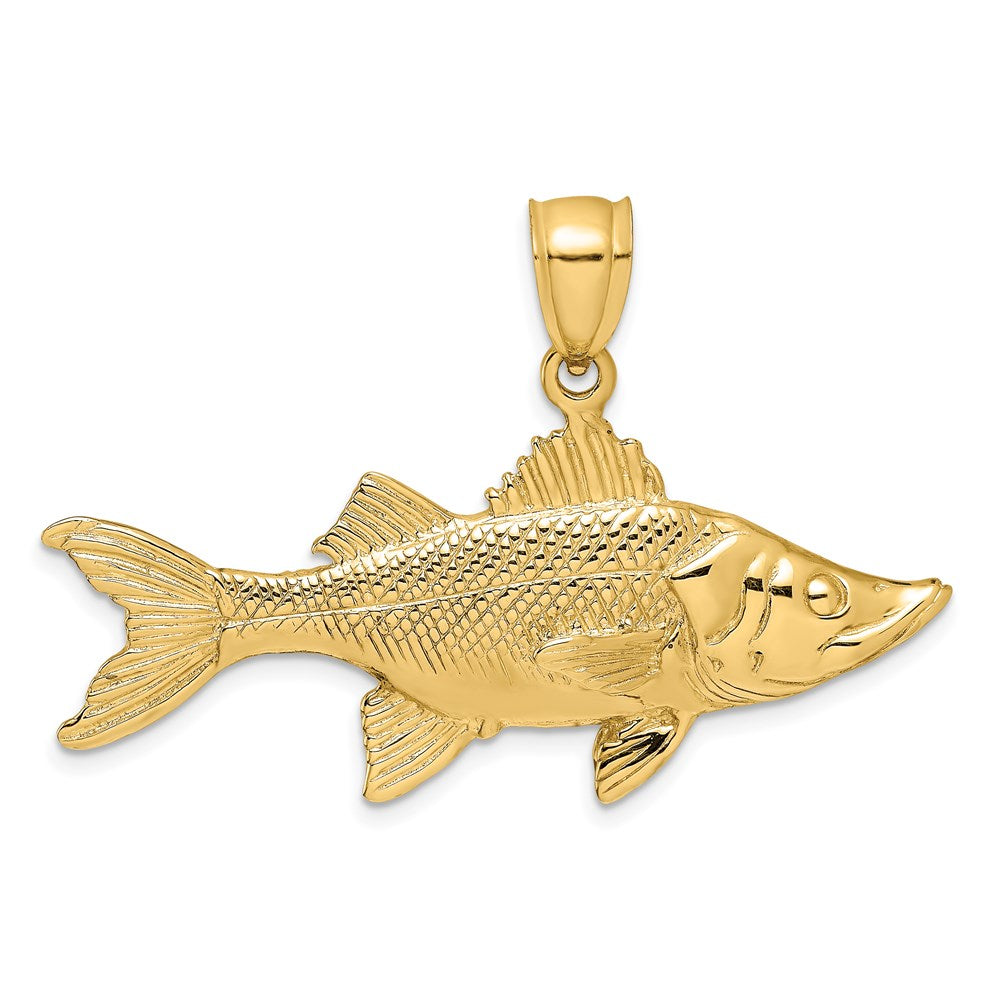 Gold Polished Fish Pendants