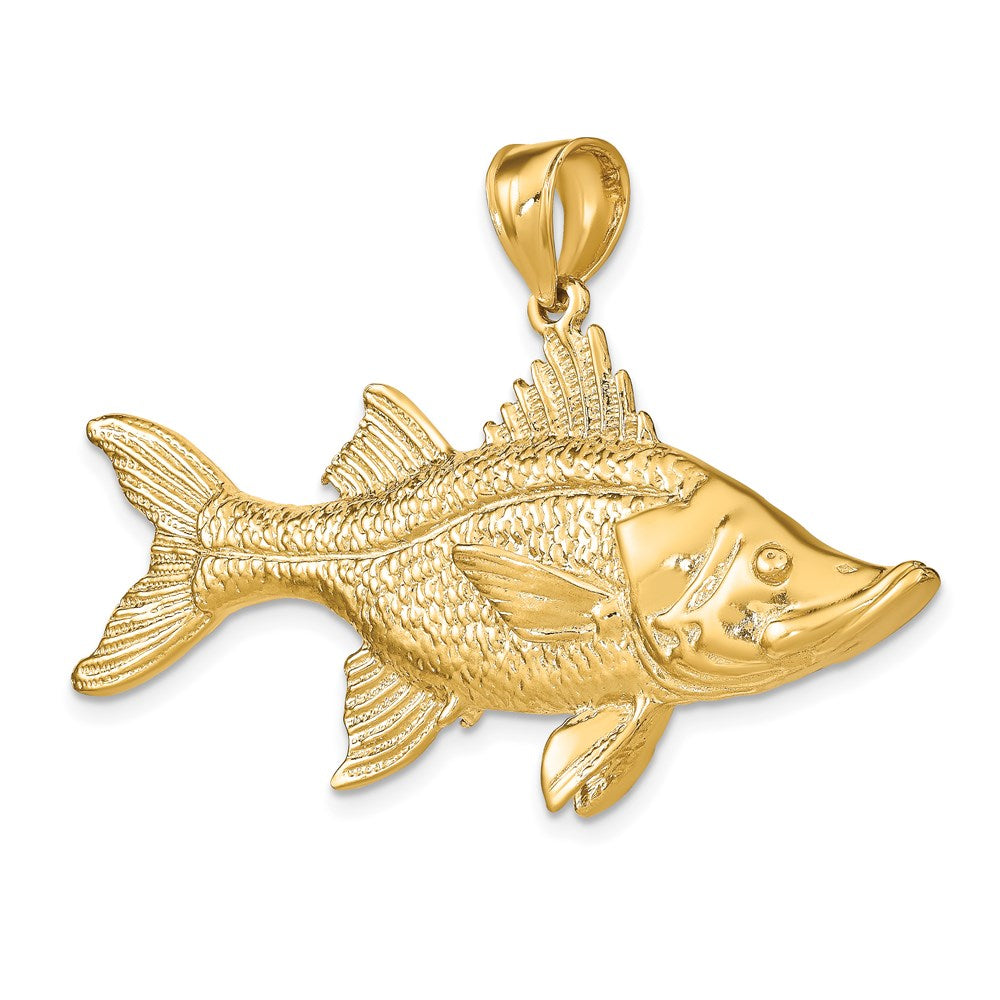 Gold Polished Fish Pendants