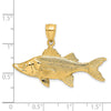 Gold Polished Fish Pendants