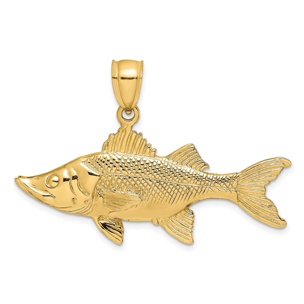 Gold Polished Fish Pendants
