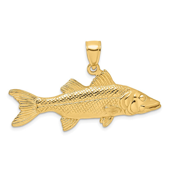 Gold Polished Fish PendantsK