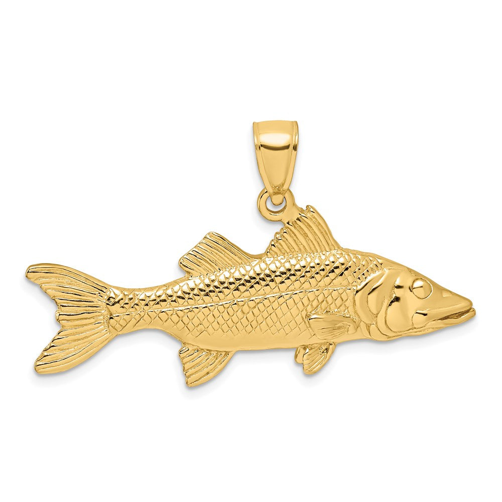 Gold Polished Fish PendantsK