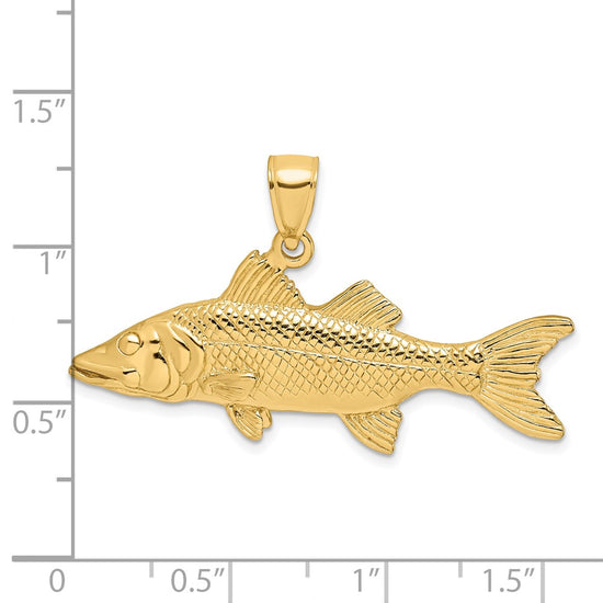 Gold Polished Fish PendantsK