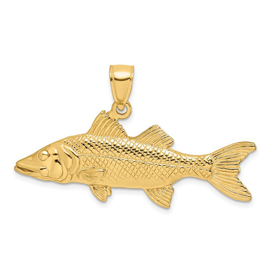 Gold Polished Fish PendantsK