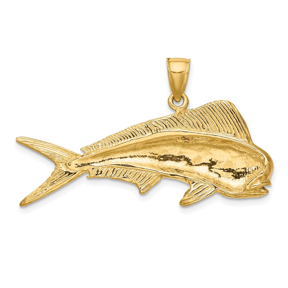 Gold Polished Fish Pendants