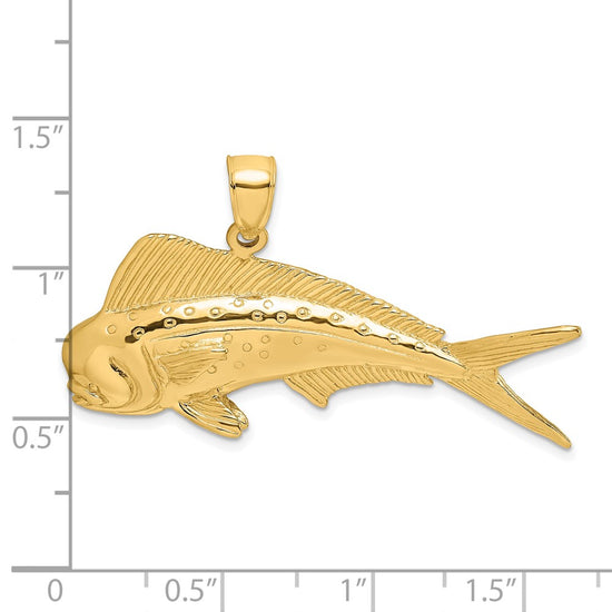 Gold Polished Fish Pendants