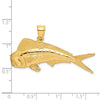 Gold Polished Fish Pendants