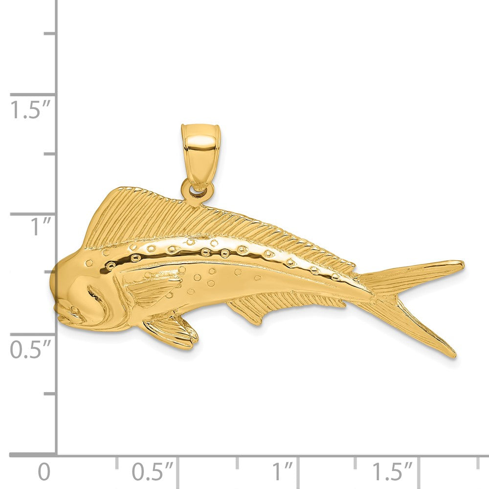 Gold Polished Fish Pendants