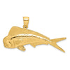 Gold Polished Fish Pendants