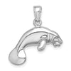 Gold Polished Manatee Pendants