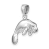 Gold Polished Manatee Pendants