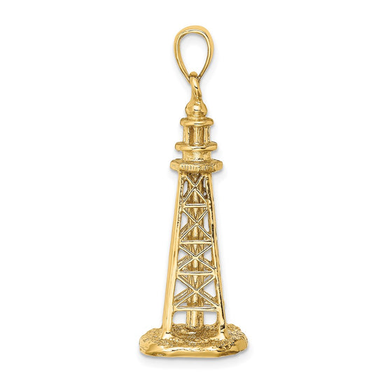 14K 3-D SANIBEL ISLAND Lighthouse Charm