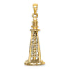 14K 3-D SANIBEL ISLAND Lighthouse Charm