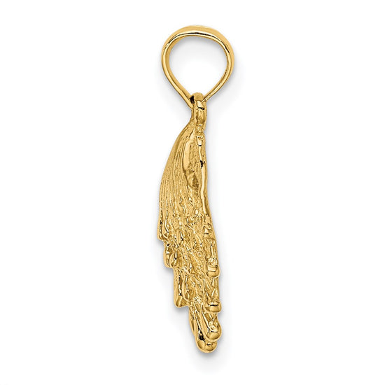 Gold Polished Sea Shell Pendants