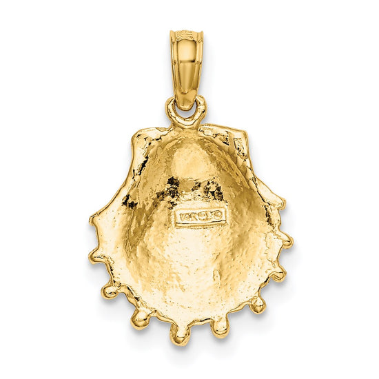 Gold Polished Sea Shell Pendants