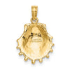 Gold Polished Sea Shell Pendants