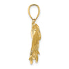 Gold Polished Fish Pendants